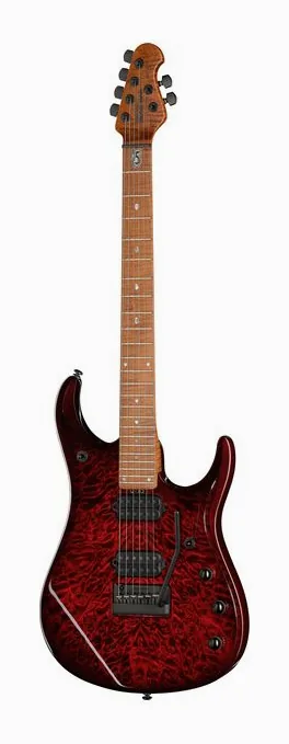 Music Man Petrucci JP15 Red Tide QT fotografato frontalmente