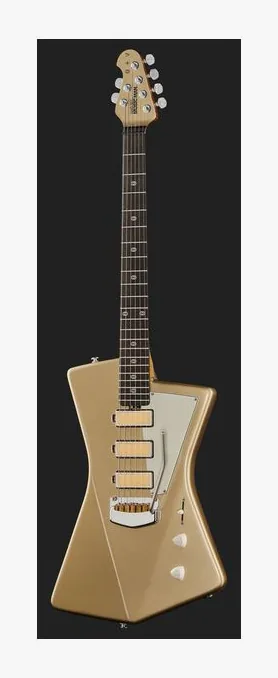 Music Man ST. Vincent Goldie Cashmere, corpo e verniciatura in primo piano