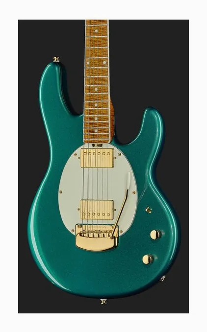 Music Man Stingray II Cory Wong Deluxe, corpo e verniciatura in primo piano