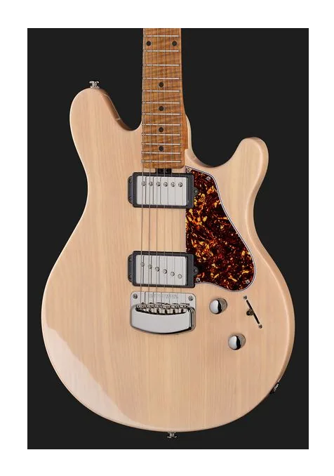 Music Man Valentine Trans Buttermilk, curve del body viste dall'alto