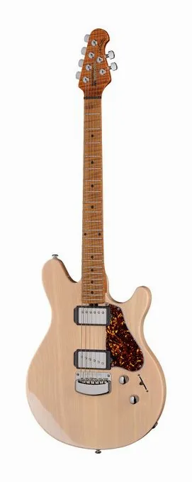 Music Man Valentine Trans Buttermilk visto di fronte