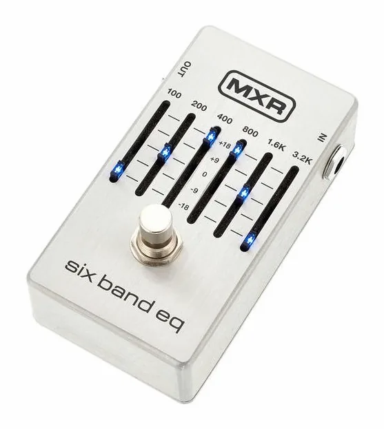 MXR 6 Band Equalizer Silver fotografato frontalmente