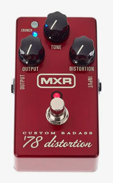 MXR 78 Custom Badass Distortion, grafica del pannello superiore