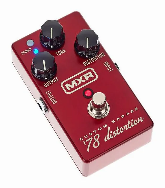 MXR 78 Custom Badass Distortion, led e interruttore a pedale
