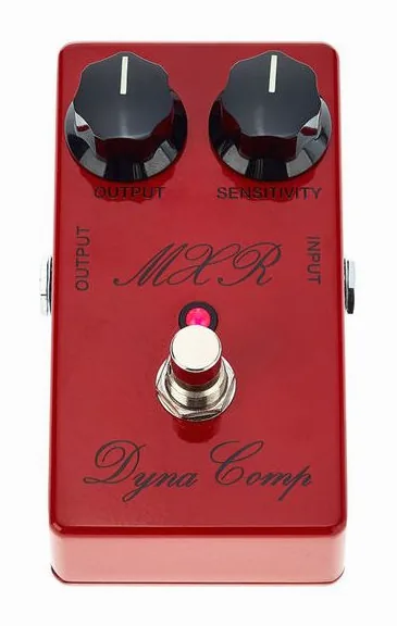 MXR Custom Shop Script Dyna Comp, grafica del pannello superiore