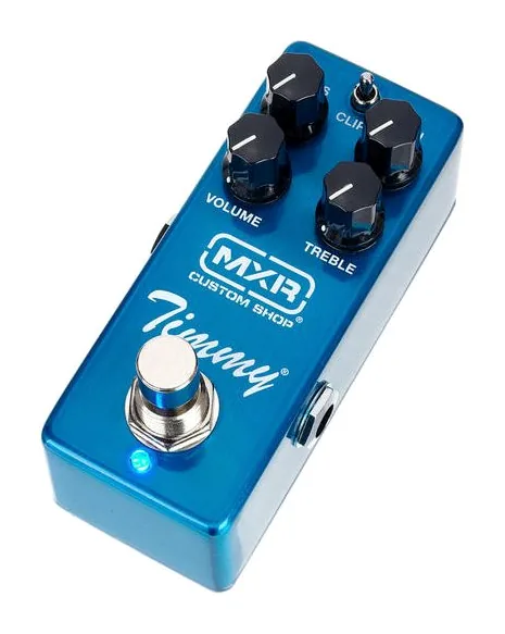 MXR Custom Shop Timmy CSP027 inquadrato di fronte su sfondo neutro
