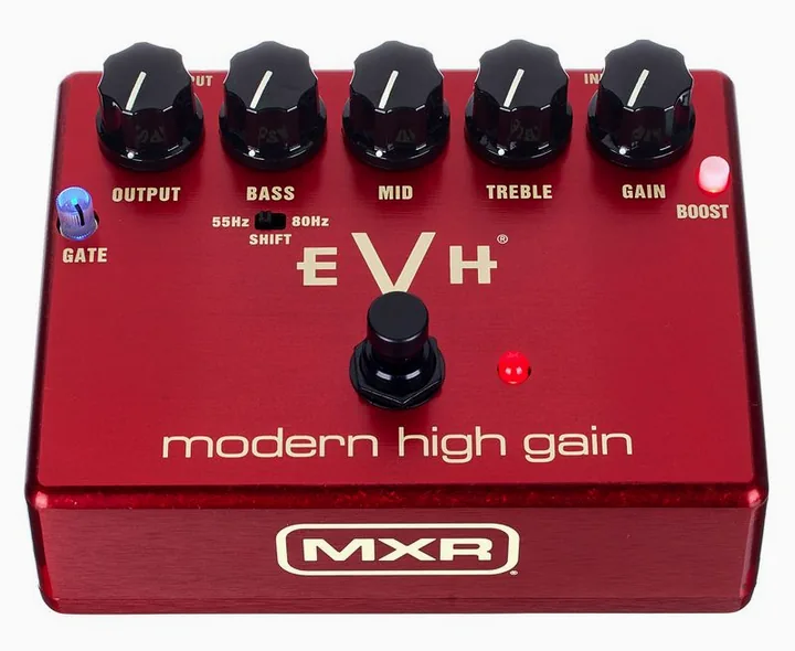 MXR EVH Modern High Gain Pedal, grafica del pannello superiore
