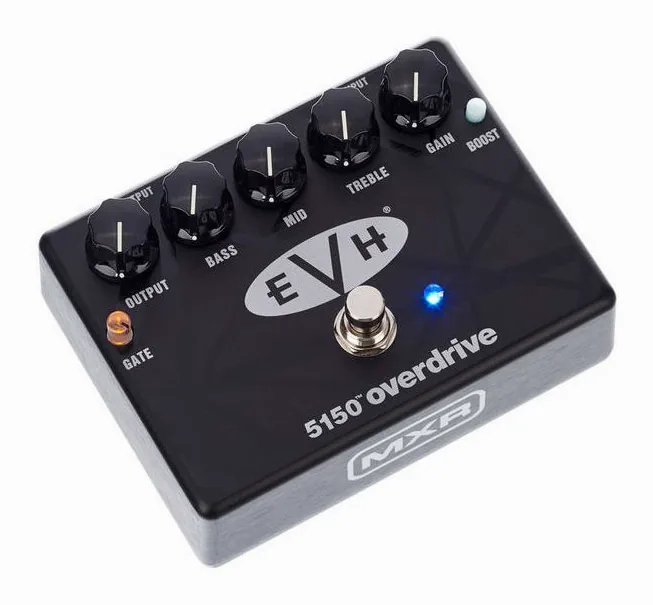 MXR EVH 5150 Overdrive, footswitch in primo piano