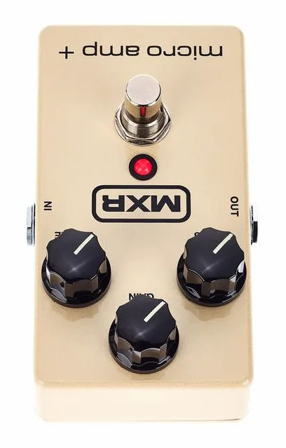 MXR M 233 Micro Amp Plus, manopole viste dall'alto