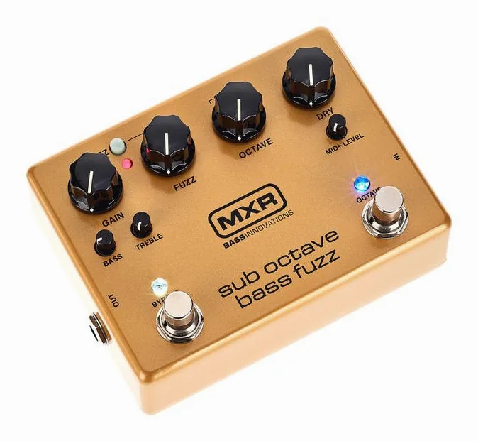 MXR M 287 Sub Octave Bass Fuzz, led e interruttore a pedale