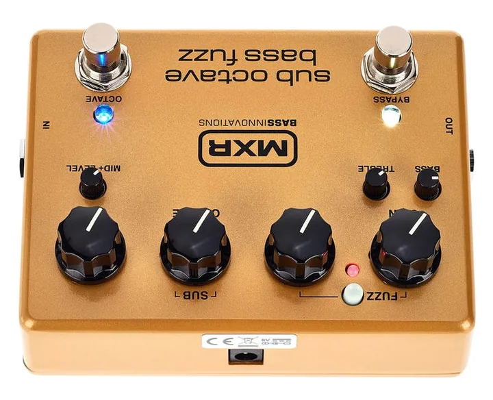 MXR M 287 Sub Octave Bass Fuzz, led e interruttore a pedale