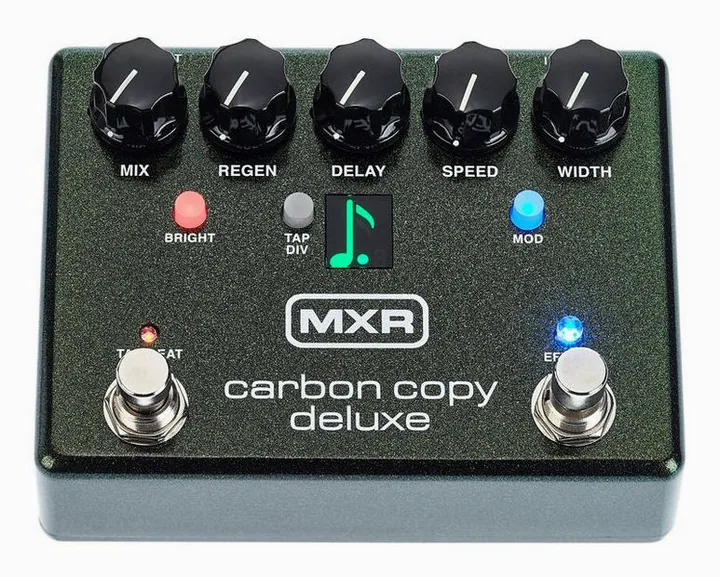 MXR M 292 Carbon Copy Deluxe, grafica del pannello superiore