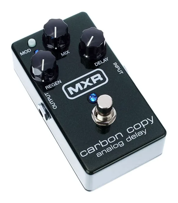 MXR M169 Carbon Copy Analog Delay, grafica del pannello superiore