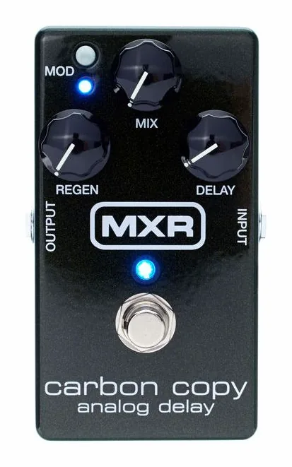 MXR M169 Carbon Copy Analog Delay, manopole viste dall'alto