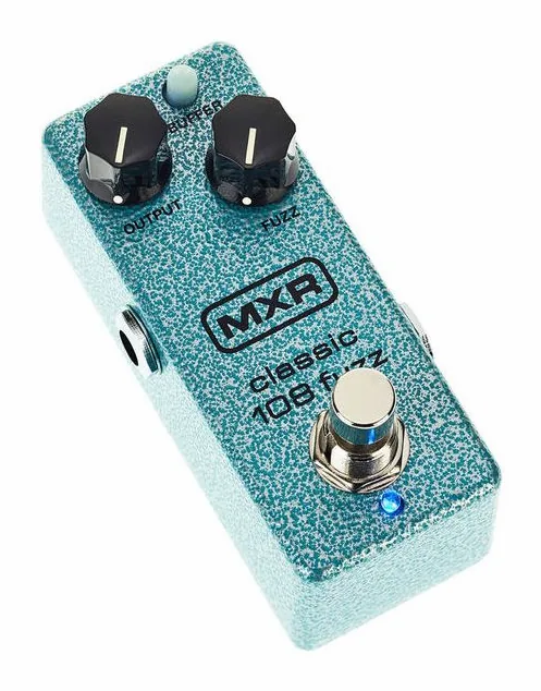 MXR M296 Classic 108 Fuzz Mini, ingressi e uscite laterali