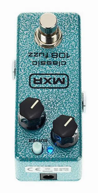 MXR M296 Classic 108 Fuzz Mini, led e interruttore a pedale