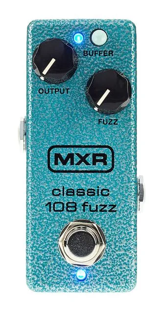 MXR M296 Classic 108 Fuzz Mini, led e interruttore a pedale