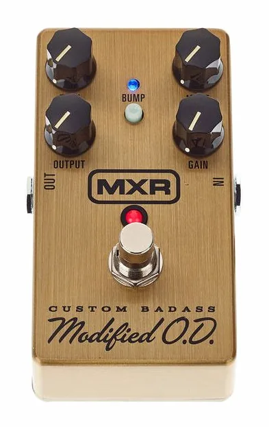 MXR M77 Custom Badass Modified O.D, manopole viste dall'alto