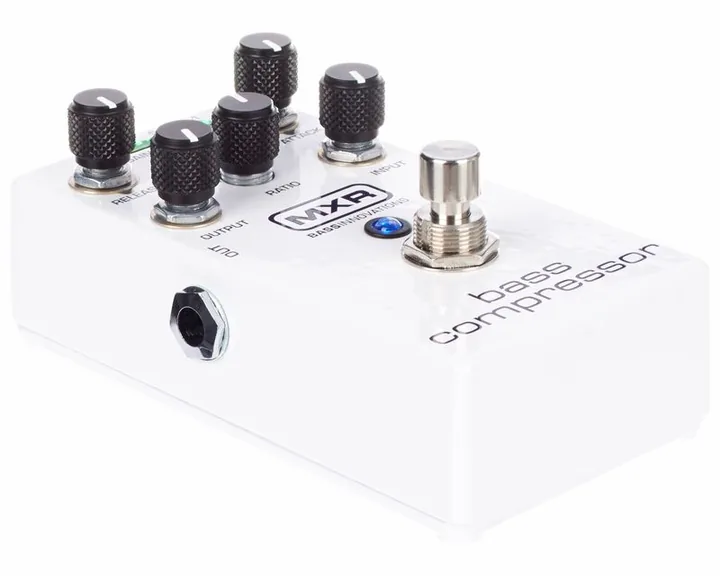 MXR M87 Bass Compressor, manopole viste dall'alto