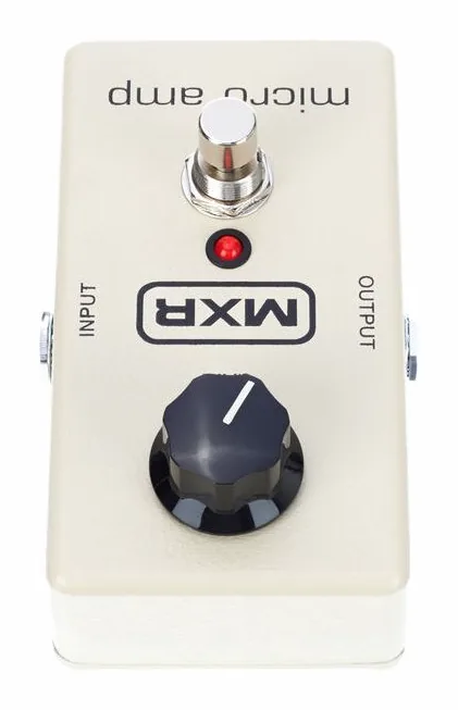 MXR Micro Amp M133, led e interruttore a pedale