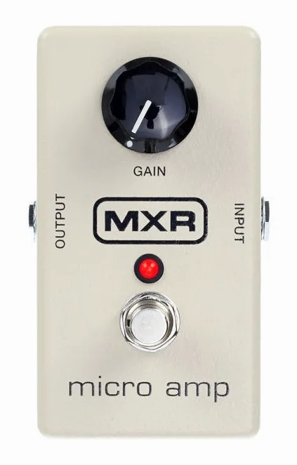 MXR Micro Amp M133, grafica del pannello superiore