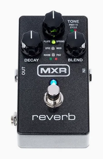 MXR M300 Reverb, ingressi e uscite laterali