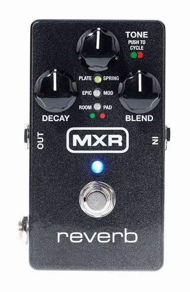 MXR M300 Reverb, manopole viste dall'alto
