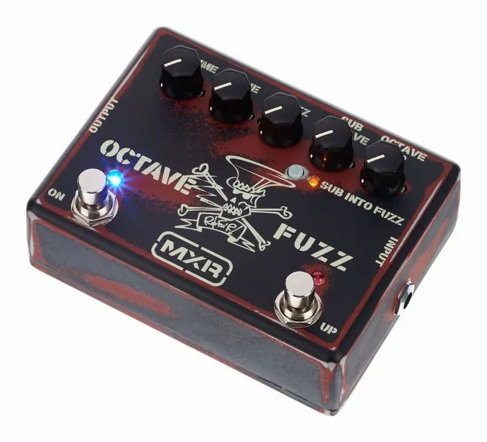 MXR SF01 Slash Octave Fuzz, grafica del pannello superiore