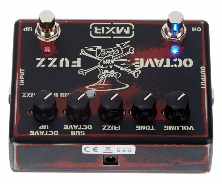 MXR SF01 Slash Octave Fuzz, grafica del pannello superiore
