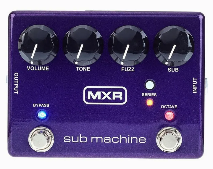 MXR Sub Machine Octave Fuzz, manopole viste dall'alto