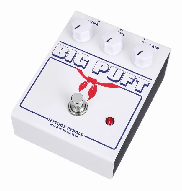Mythos Pedals Big Puft Fuzz, grafica del pannello superiore