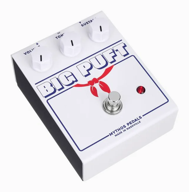 Mythos Pedals Big Puft Fuzz, connettori sul retro dell'unita