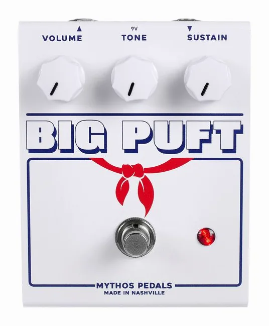 Mythos Pedals Big Puft Fuzz, led e interruttore a pedale