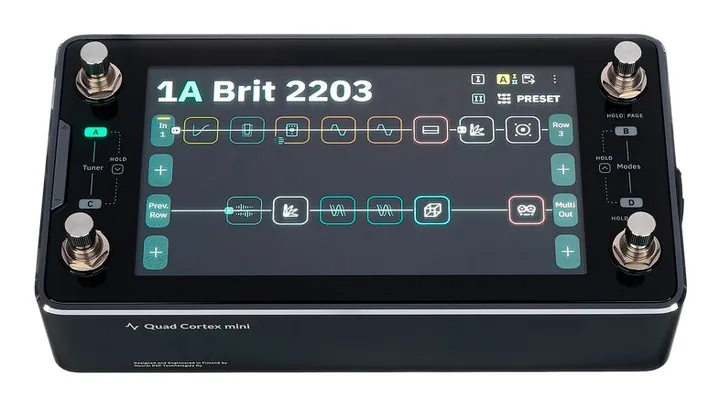 Neural DSP Quad Cortex Mini, griglia dell'altoparlante