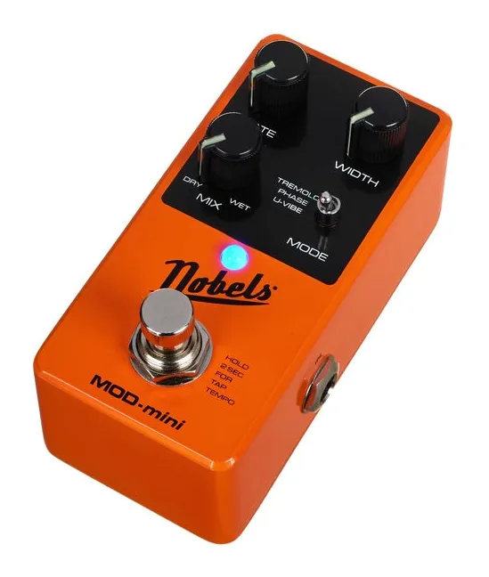 Nobels MOD-mini, footswitch in primo piano