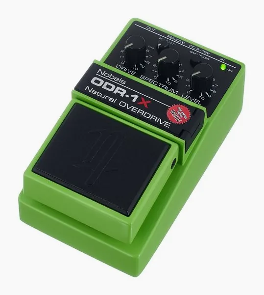 Nobels ODR-1X Overdrive, grafica del pannello superiore