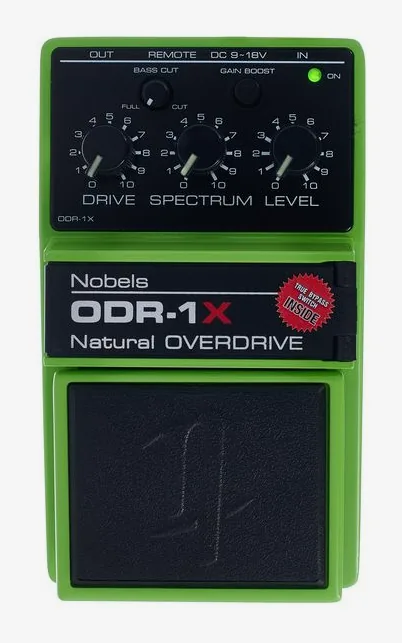 Nobels ODR-1X Overdrive, grafica del pannello superiore