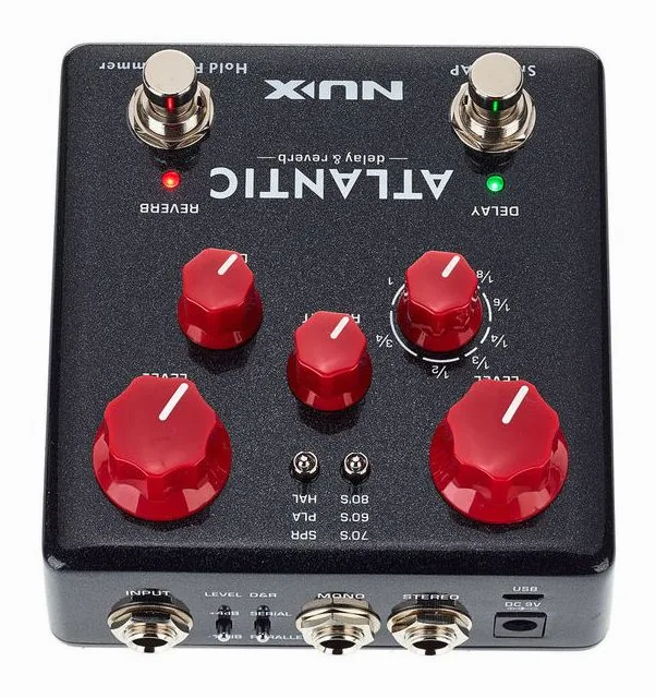 Nux Atlantic Delay & Reverb, ingressi e uscite laterali