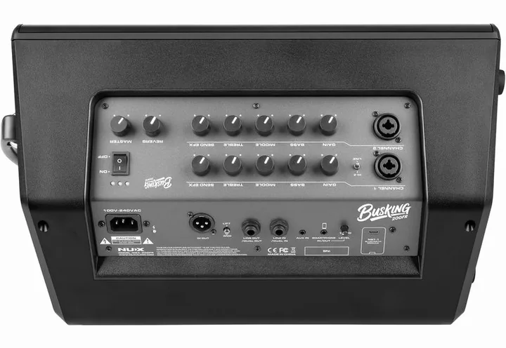 Nux Busking 200FR, vista laterale del cabinet
