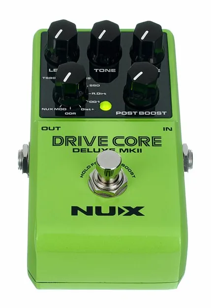 Nux Drivecore DLX MK2, manopole viste dall'alto