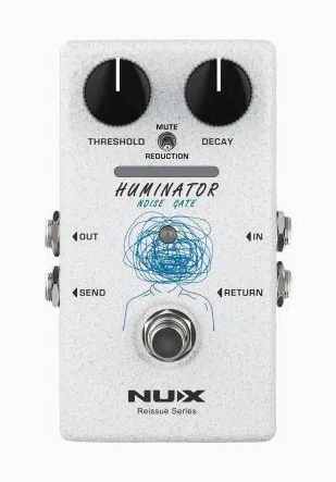 Nux Huminator Noise Gate, led e interruttore a pedale