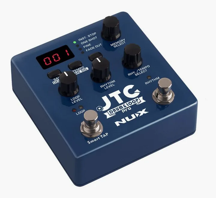 Nux JTC Drum&Loop Pro, grafica del pannello superiore
