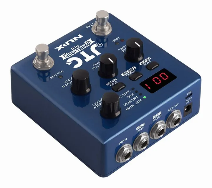 Nux JTC Drum&Loop Pro, manopole viste dall'alto