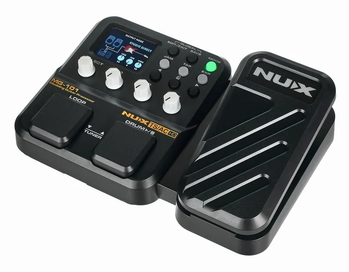 Nux MG-101, connettori sul retro dell'unita