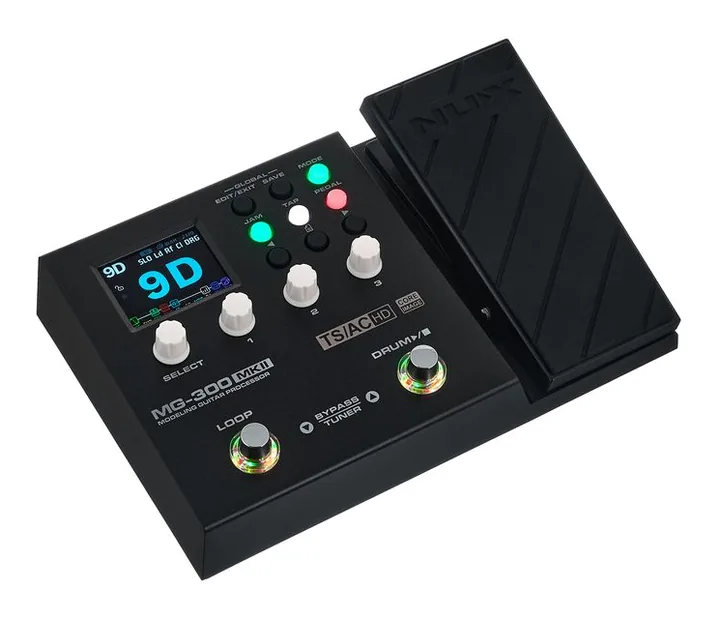 Nux MG-300 MKII, ingressi e uscite laterali