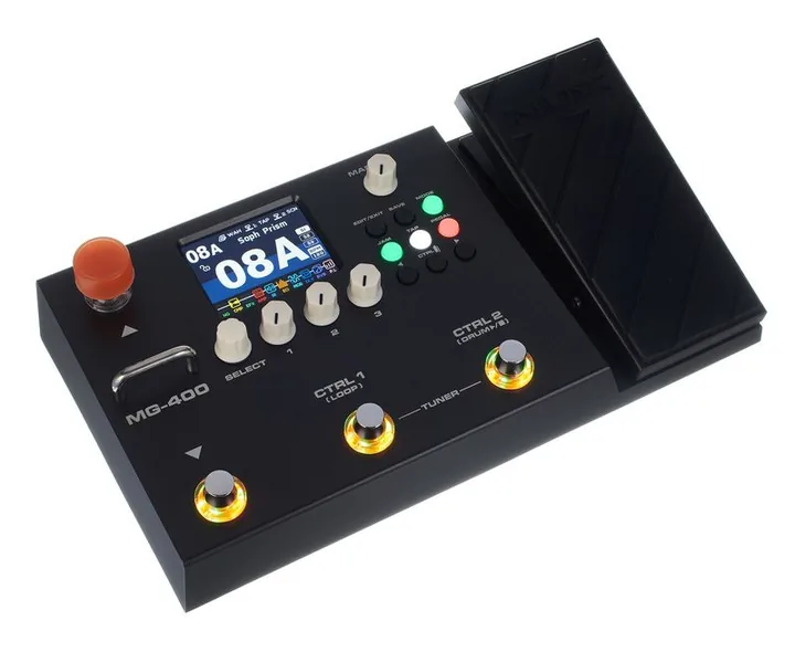 Nux MG-400, connettori sul retro dell'unita