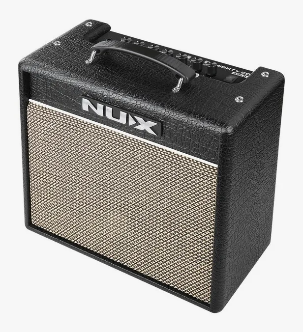 Nux Mighty 20 MKII, pannello dei controlli in primo piano