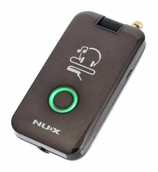 Nux Mighty Plug Mp-2 inquadrato di fronte su sfondo neutro