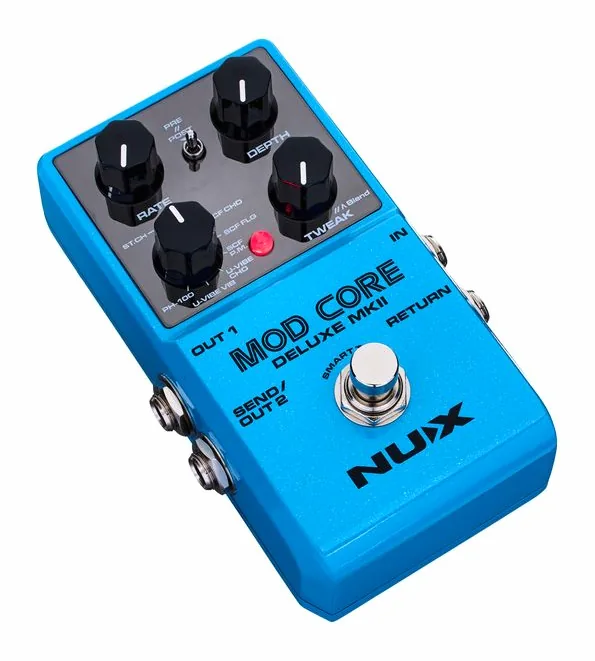 Nux Mod Core Deluxe MKII, led e interruttore a pedale