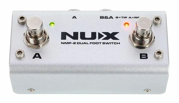 Nux NMP-2 Footswitch, manopole viste dall'alto